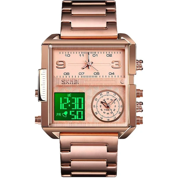 Skmei oro rosa hombre